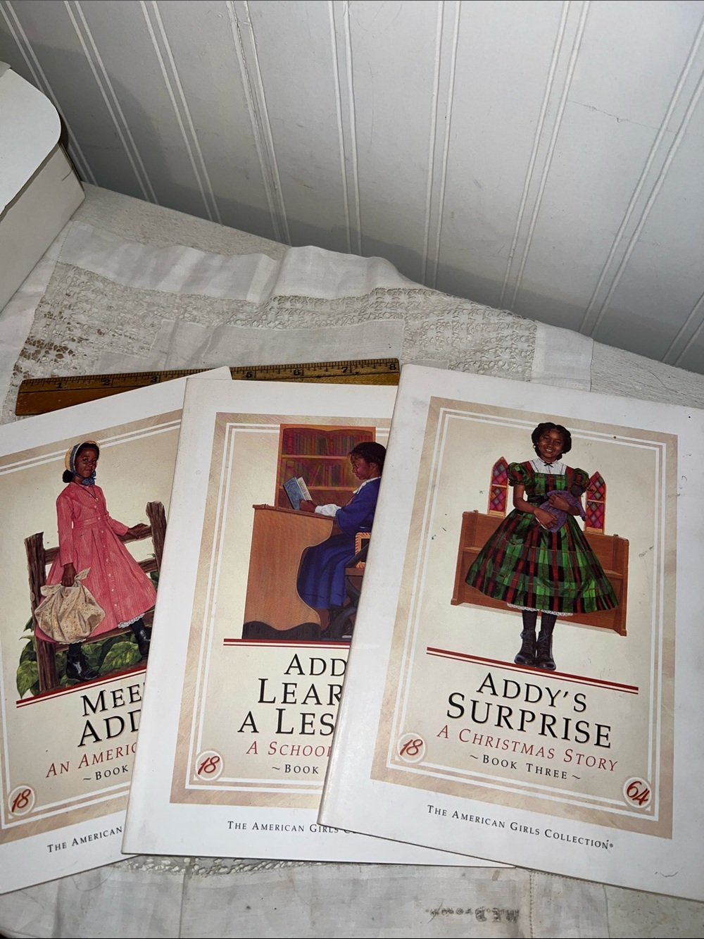 3 American Girl Addy books Christmas surprise lessons learned meet addy